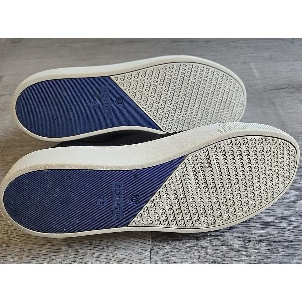 Rothy's Black Ankle The Chelsea High Top Slip On‎ Sneaker Women's Size 8.5